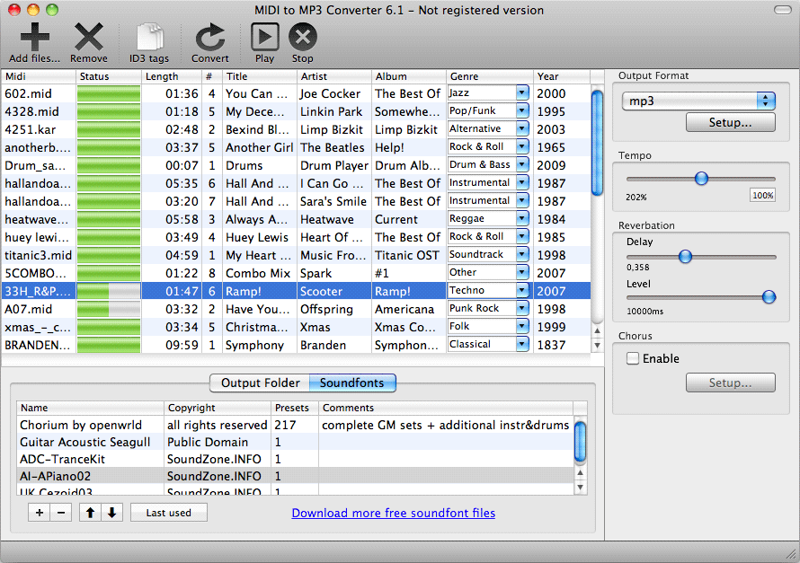 free aup to mp3 converter for mac